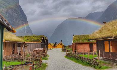 The viking village at Gudvangen