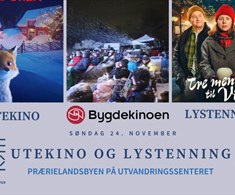 Utekino med to filmar