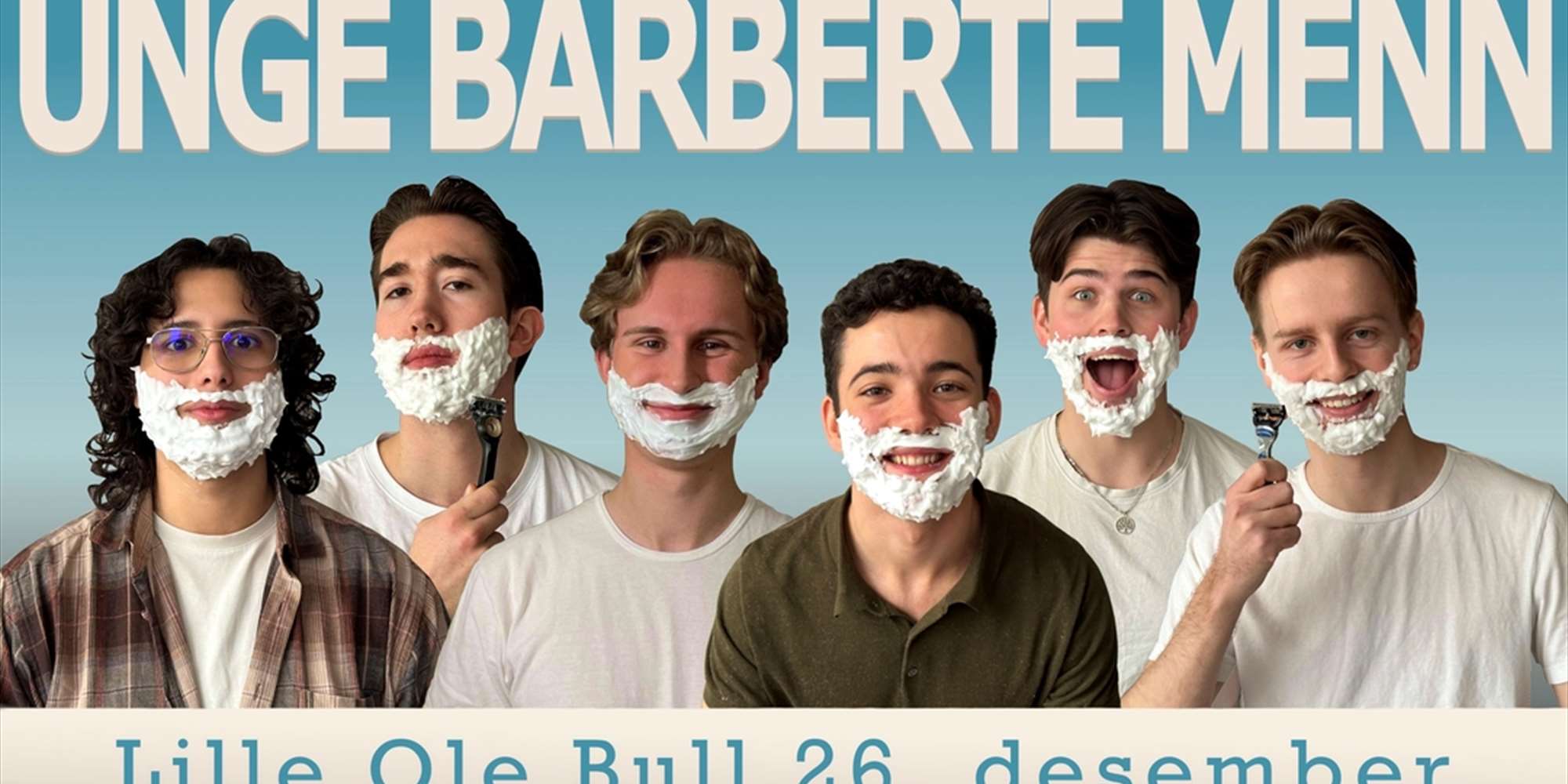 Unge Barberte Menn