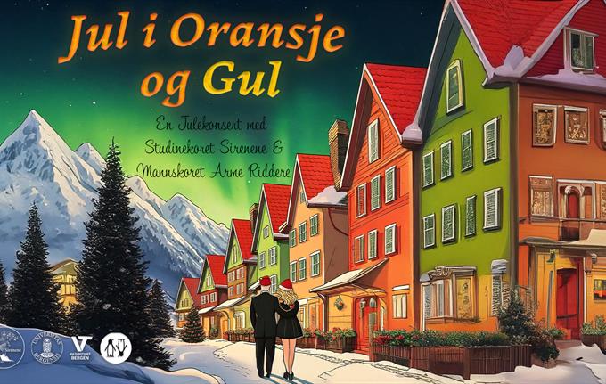 "Jul i oransje og gul"