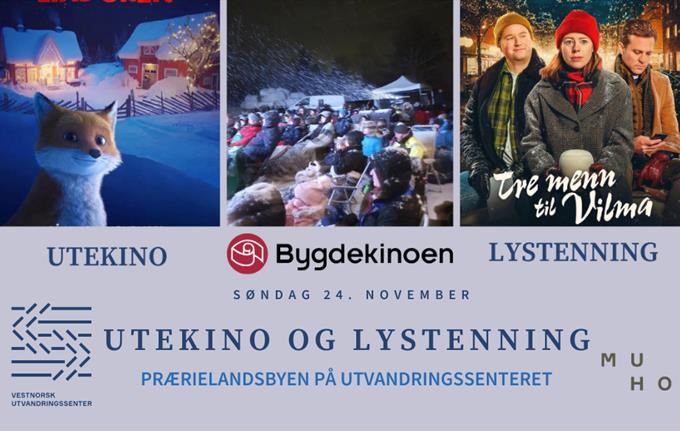 Utekino med to filmar